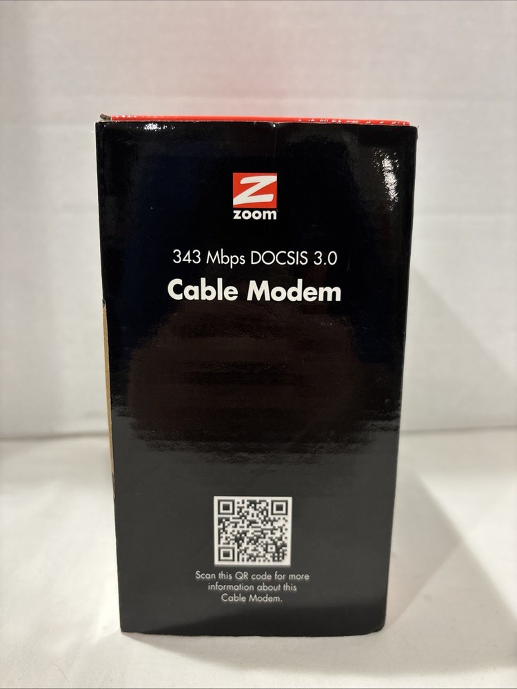 Zoom 343 Mbps DOCSIS 3.0 Cable Modem Model: 5341