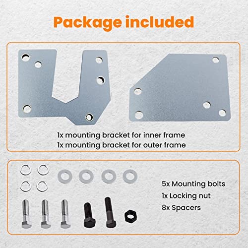Power Steering Mount Bracket Kit Replacement for Chevy C10 Pickup for GMC