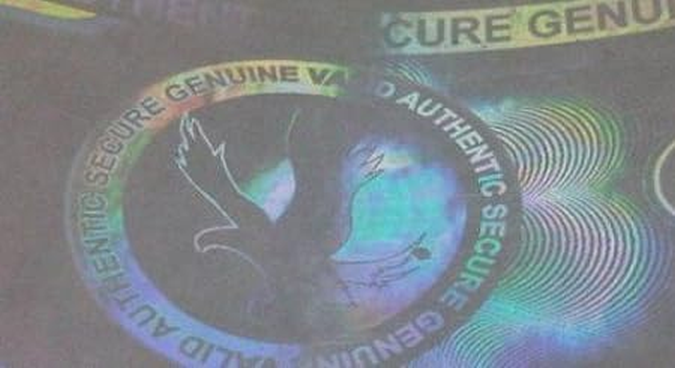 HOLOGRAPHIC ADA SERVICE DOG ID CUSTOMIZABLE 1 SIDE ONLY