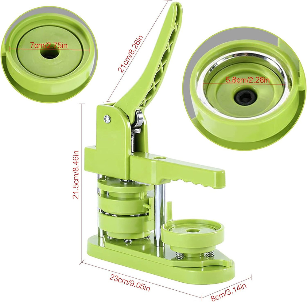 Button Maker Machine 58Mm Pin Installation-Free DIY Pin Badge Button Maker Press