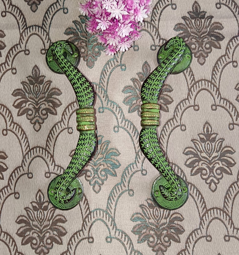 Bow & Arrow Design Door Handle Pair Brass Elegant Object Office Door Pull CA544