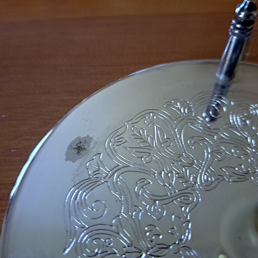 Silver Plated Coaster Set - 6 Coasters with Matching Caddy