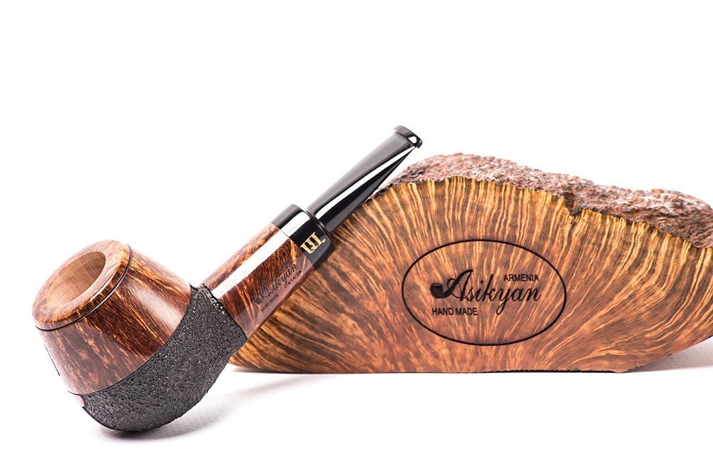 Asikyan Pipe #414/24 Brandy Smooth\Rusticated Hand Made