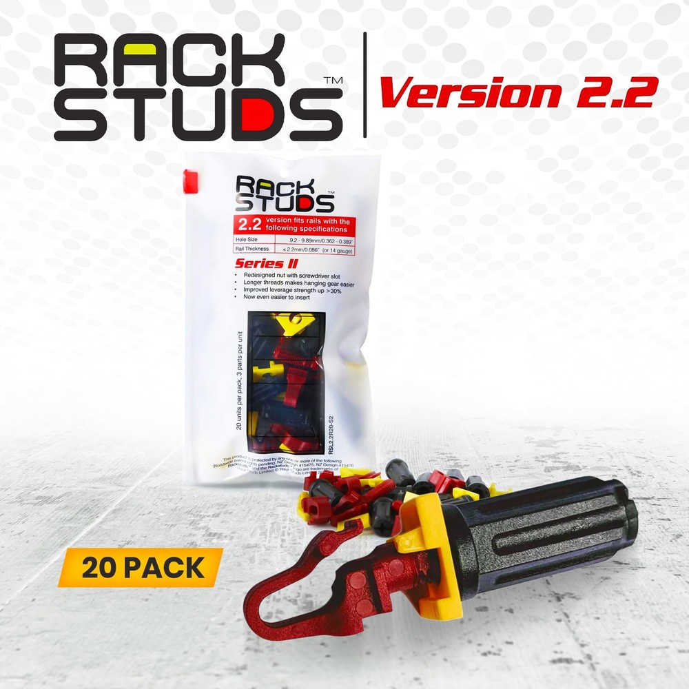 - R20 Rack Mount Solution II Quick-Cage Nut & Screw Replacement for 19" Squar...