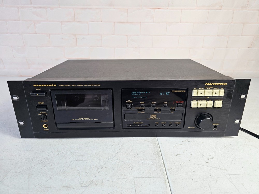 Marantz PMD350OU Professional Combination CD Player & Cassette Deck