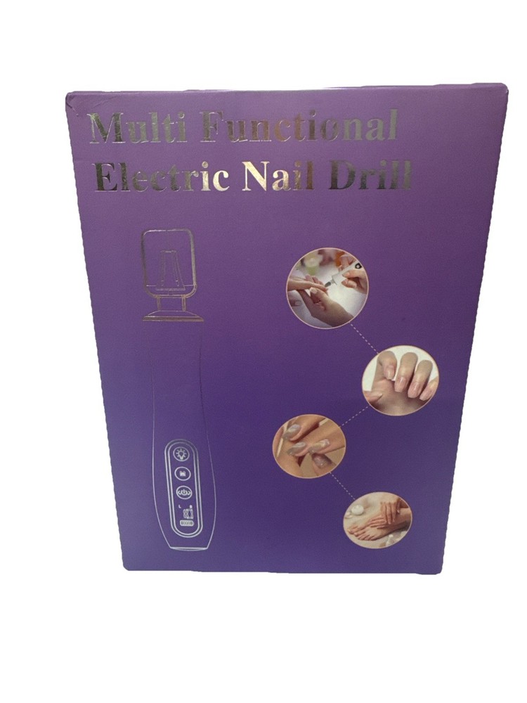 Multifunctional electrical nail drill Black 10 Different Drill Bits 10 Speeds￼