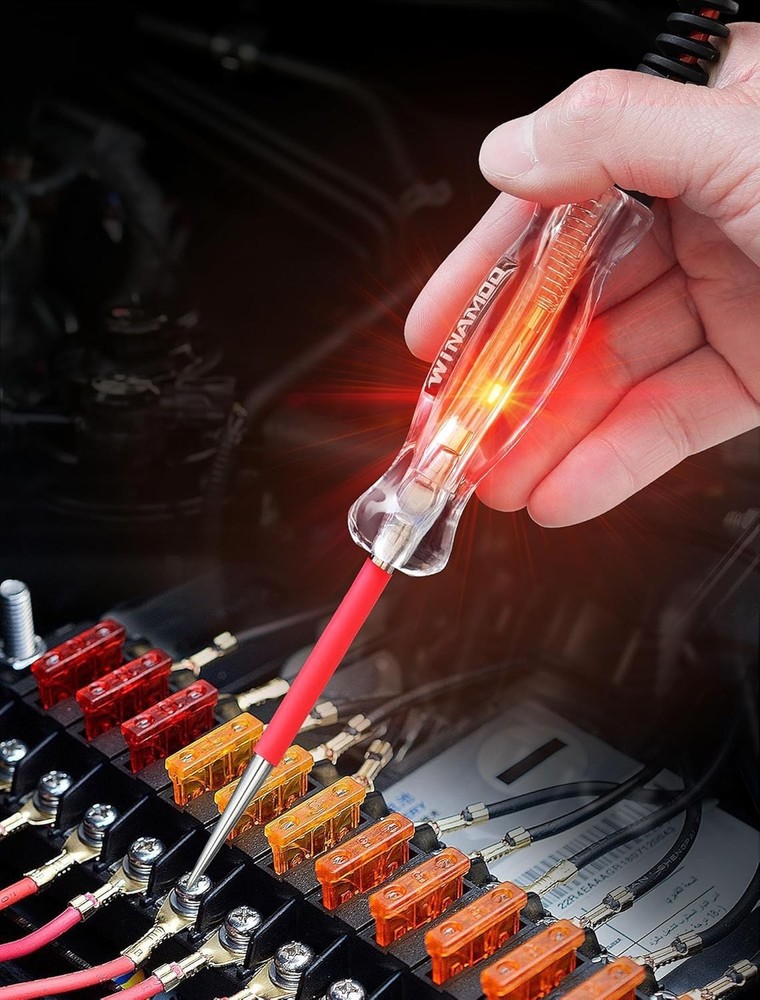 Versatile LED Electrical Tester for Automotive Circuits – 6-24V Testing Range