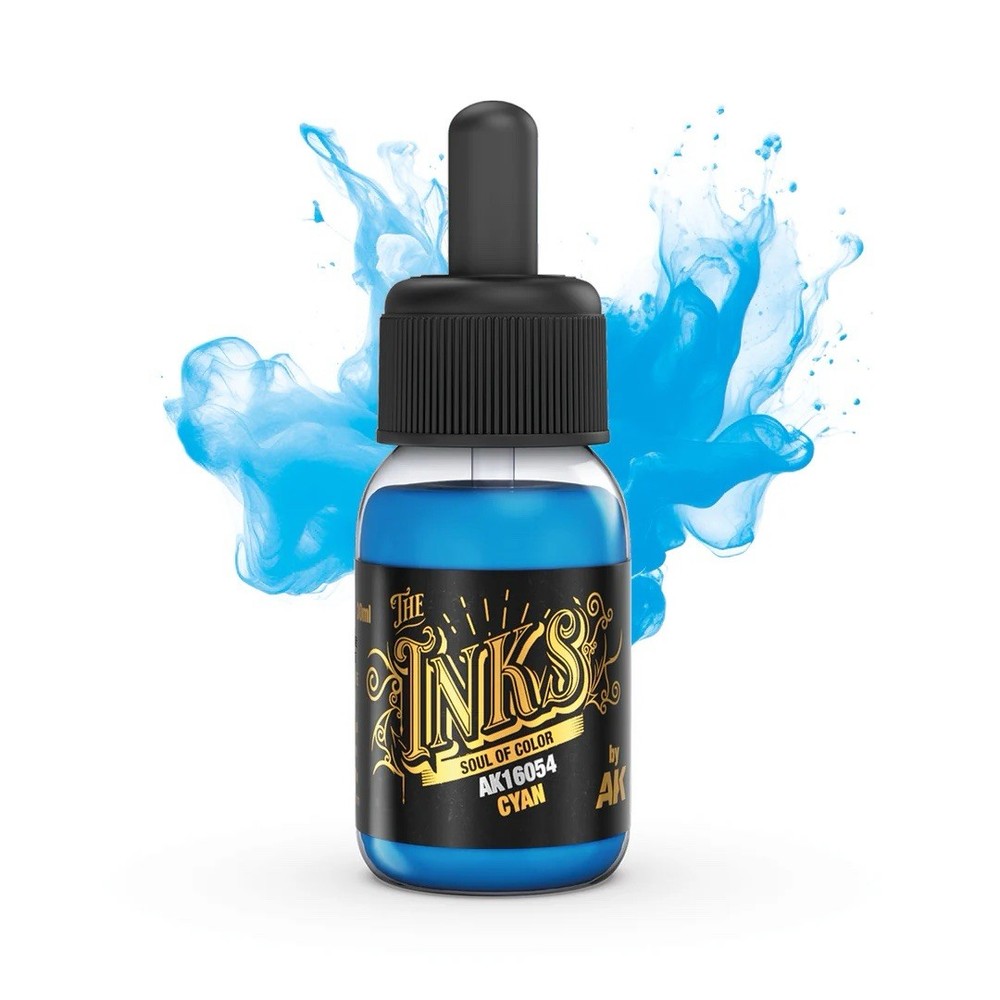 AK #AK16054 The Inks Cyan 30ml