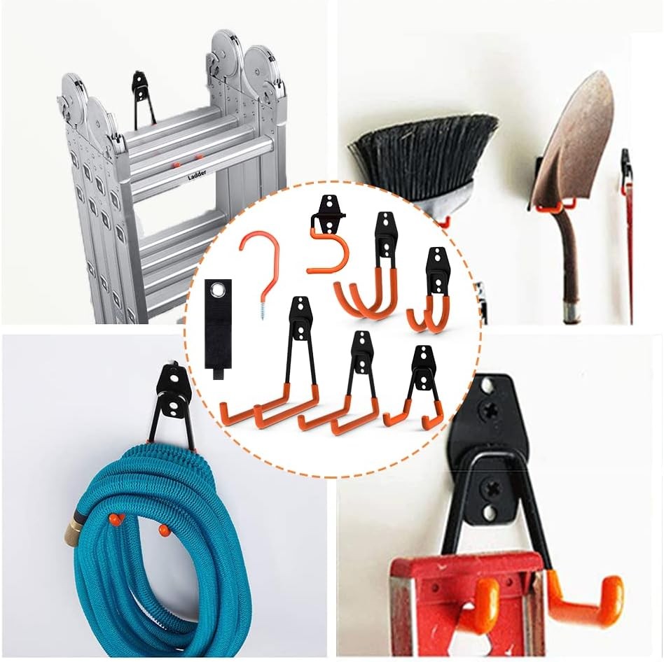Intpro Garage Hooks 22 Pack Heavy Duty 22Pack, Orange