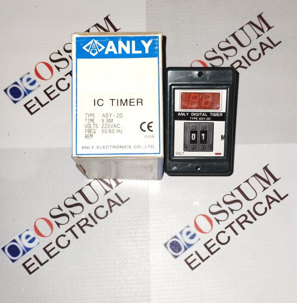 ANLY ELECTRONICS ASY-2D ELECTRONIC TIMER TIMING 0.1M-9.9M VOLTAGE 220VAC