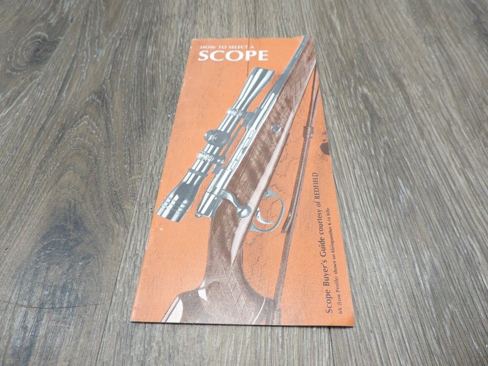 Redfield How to Select a Scope Pamphlet