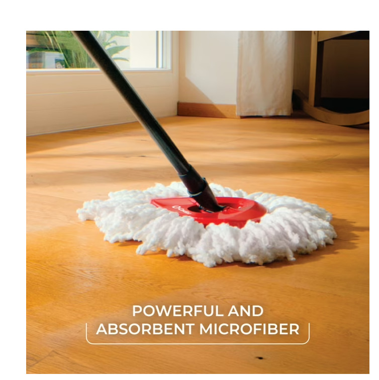 O-Cedar Easywring Floor Cleaning System with Bucket and Microfiber Spin Mop