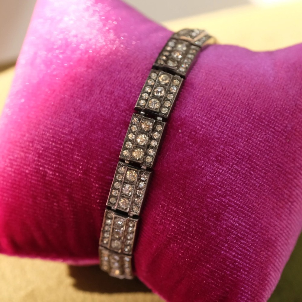 Art Deco Sterling Link Bracelet