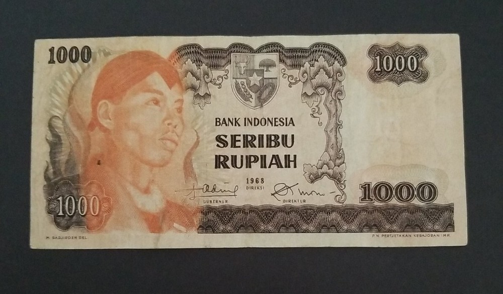 Indonesia 1000 Rupiah REPLACEMENT, 1968, P 110*