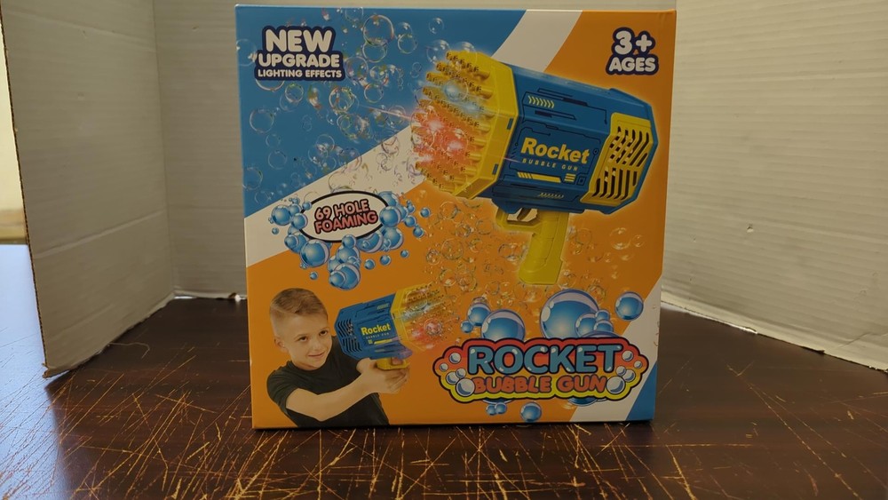 Blue Upgraded Bubble Machine Gun, 69 holes