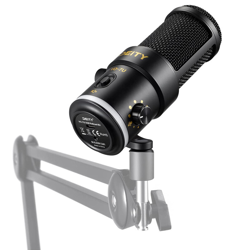 DEITY VO-7U Tripod Kit USB Broadcast Microphone Dynamic USB Mic & RGB Lighting