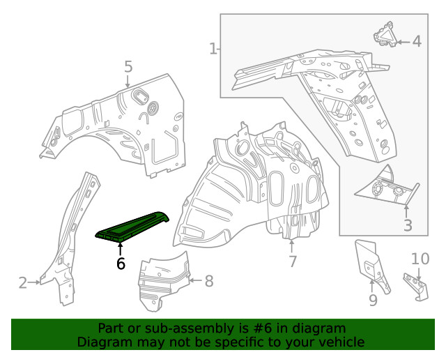 Genuine GM Outer Brace 42900401