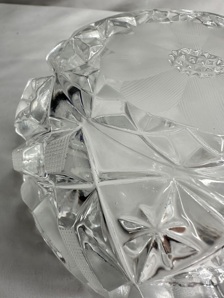 Heavy Glass Ashtray 6”