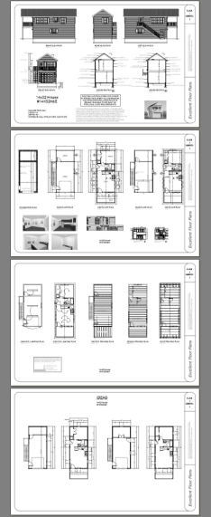 14x32 Tiny House -- 567 sq ft -- PDF FloorPlan -- Model 6E
