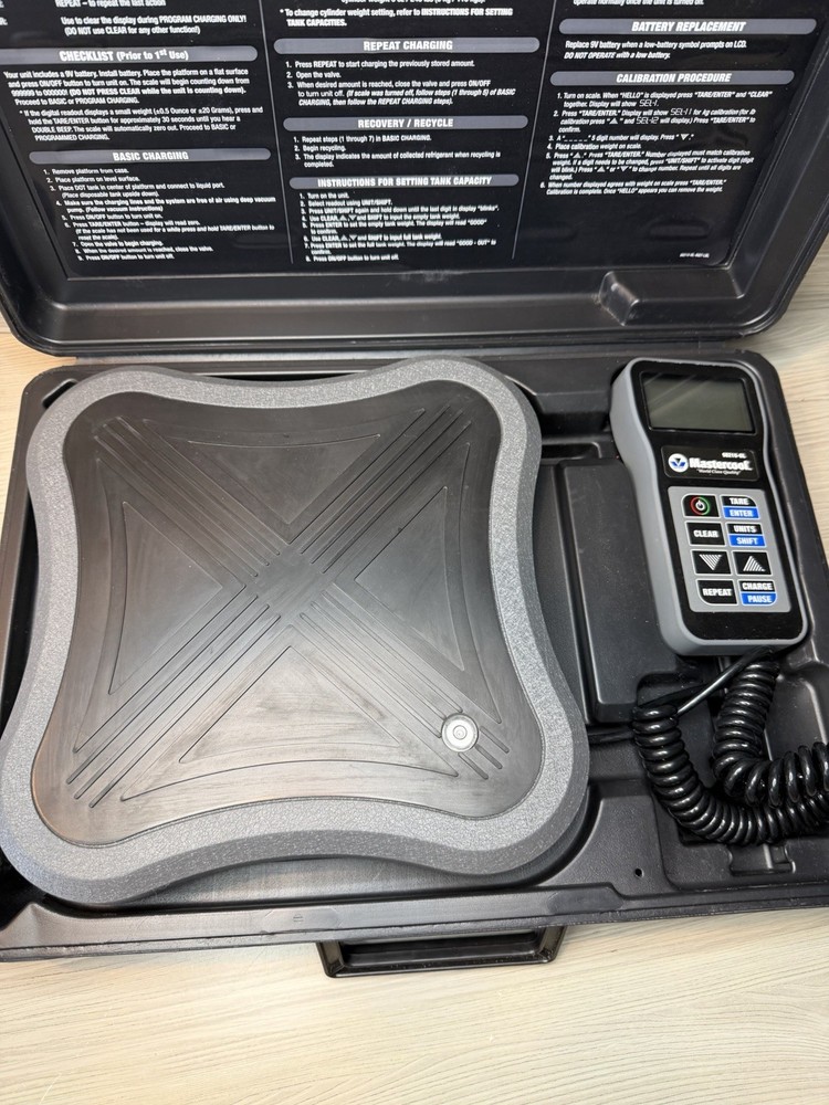 Mastercool 98210-BL - Black Series Electronic Charging Scale with Bluetooth