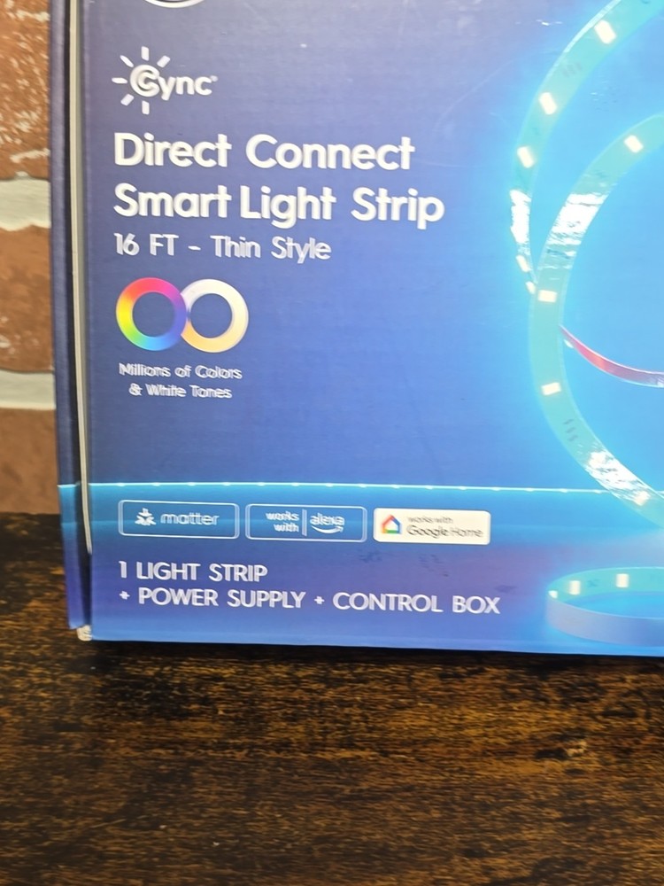 GE Cync Direct Connect Smart Light Strip 16 Ft - Thin Style