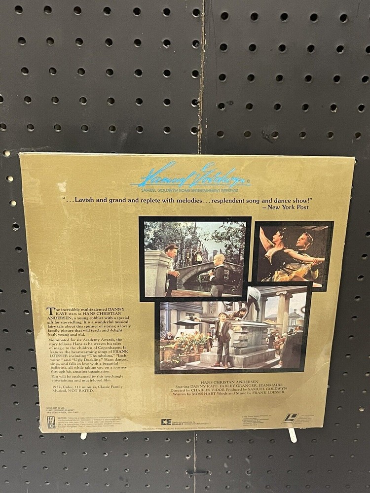 HANS CHRISTIAN ANDERSEN Laserdisc LD VERY GOOD CONDITION SEALED