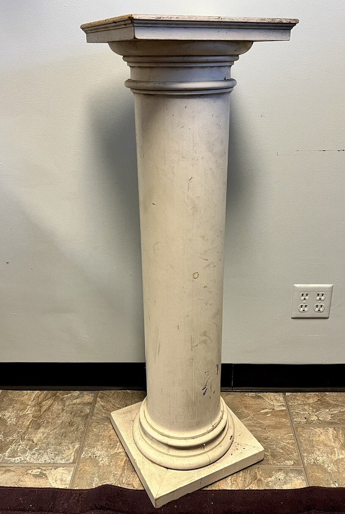 Antique Architectural Interior Room Divider Pillar Pine Column 42.25”