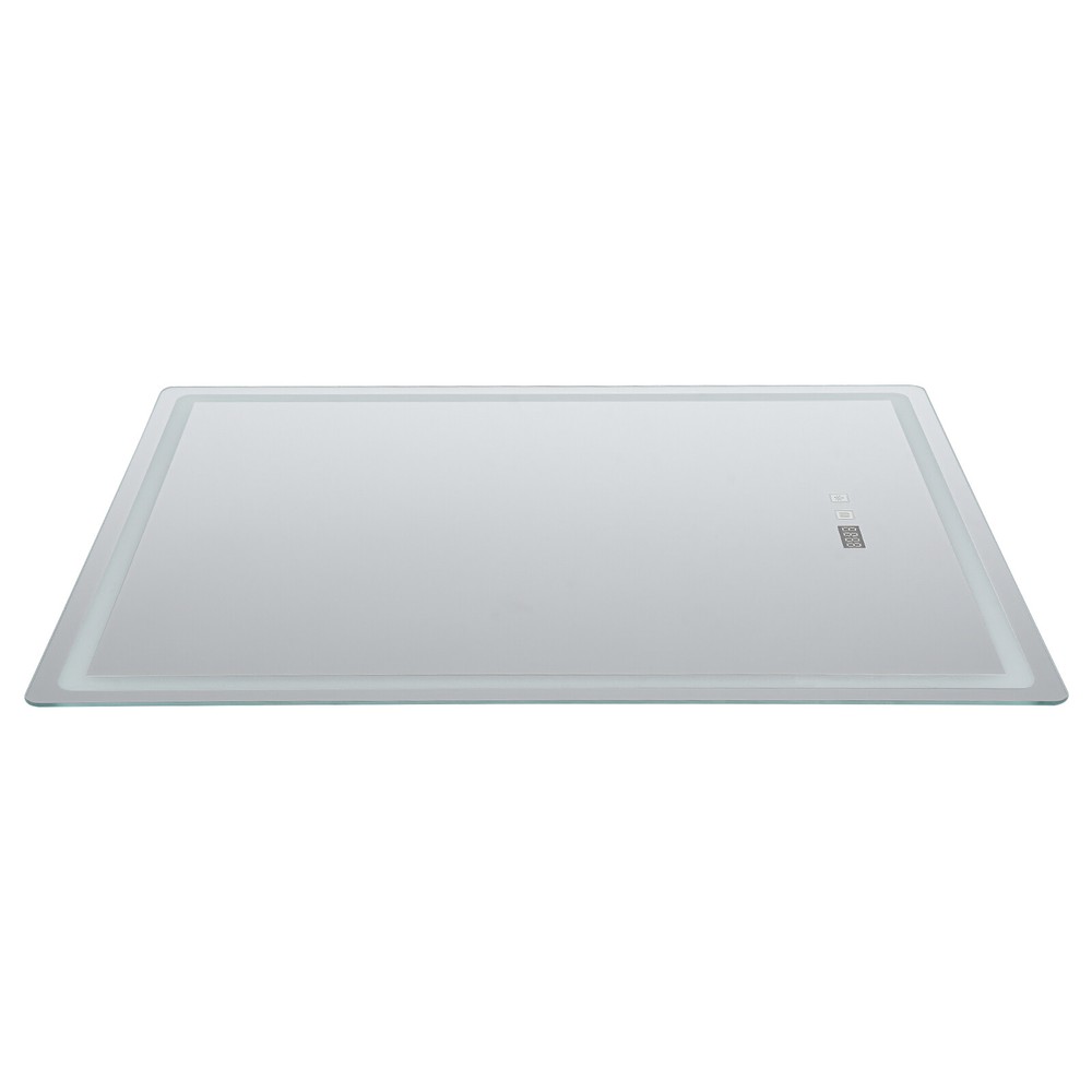 LED-Bathroom-Mirror Rectangular Dimmable Anti-Fog Mirror w/ Light Wall Mounted