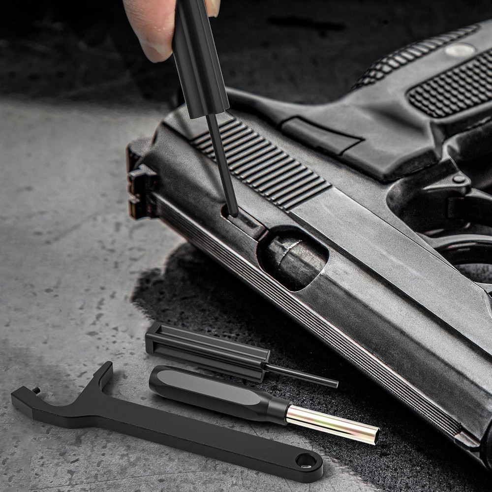 Universal Tool Kit with Front Sight Tool, Magazine Disassembly Tool and Pin Punc