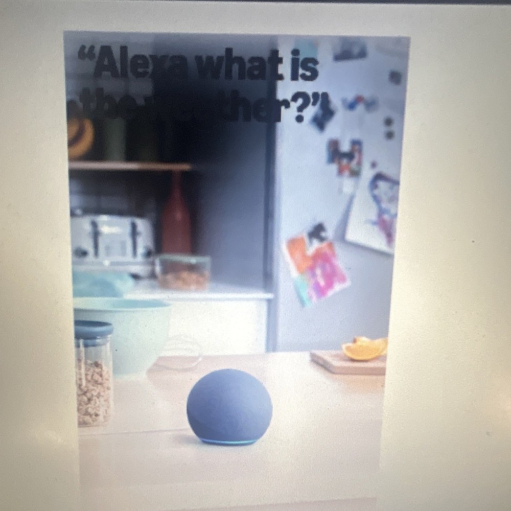 Amazon Echo Dot Smart Speaker Alexa Voice Control WiFi Bluetooth White Blue