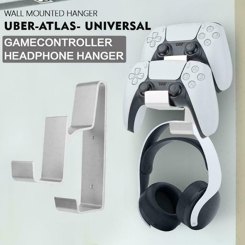 3Hook Multi-Purpose Wall Mount Bracket Holder Game Controller Headphones Headset