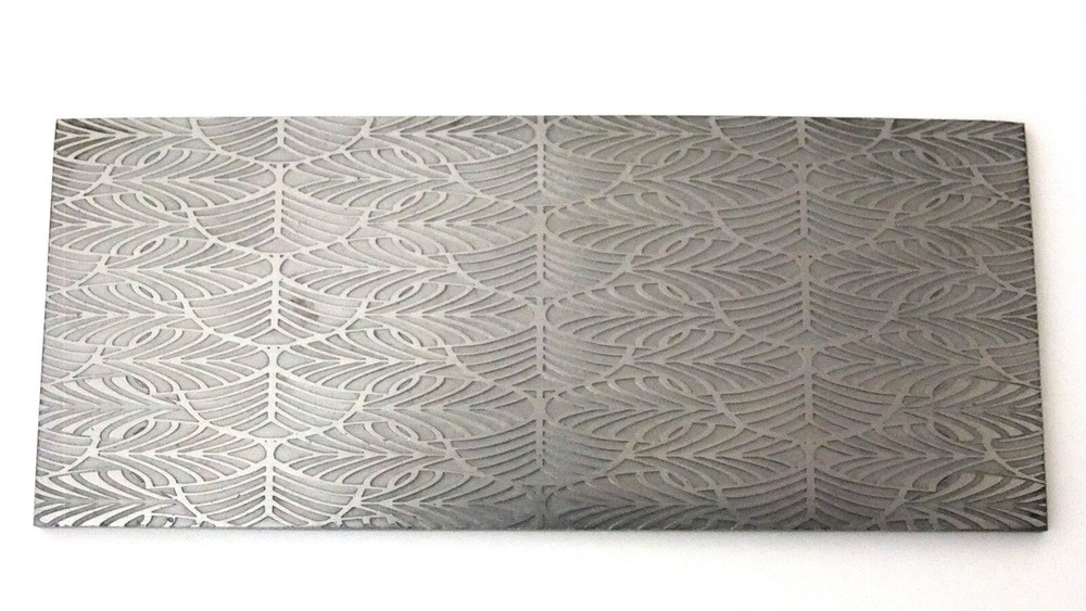 Pattern Texture Plate for Press or Rolling Mill 6 x 2.5 Inch, #85