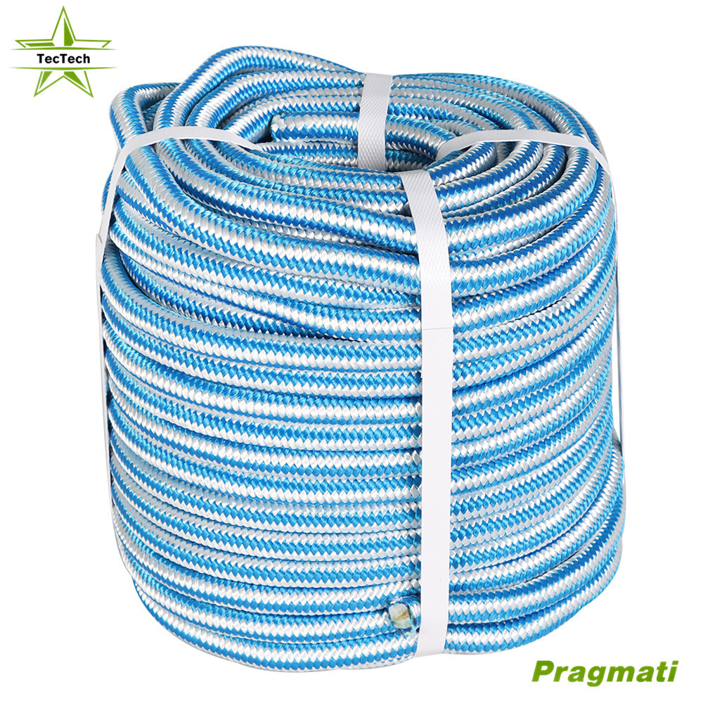 16 Strand Braided Polyester Arborist Rigging RopeStrong Pulling 1/2" x150'