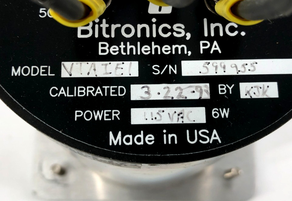 Bitronics VTAIE1 Three Phase Volt Meter 115VAC