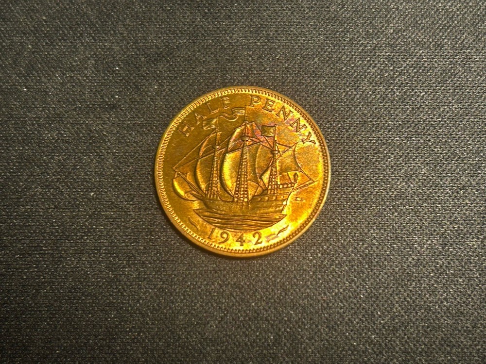 1942 Great Britain Half Penny BU