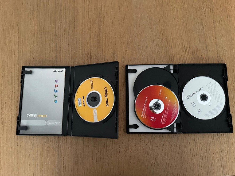 Mac Software: Office 2004 and Adobe Creative Suite 2004 OEM Keys & Codes Incl.