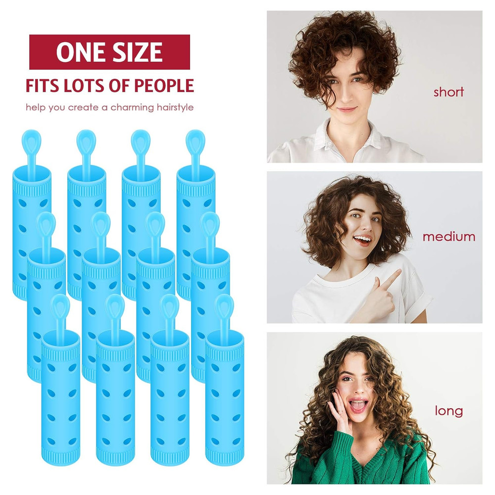 29 Pcs Small Size Hair Roller Set Includes 28 Plastic Smooth Rollers 0.63 Inch/