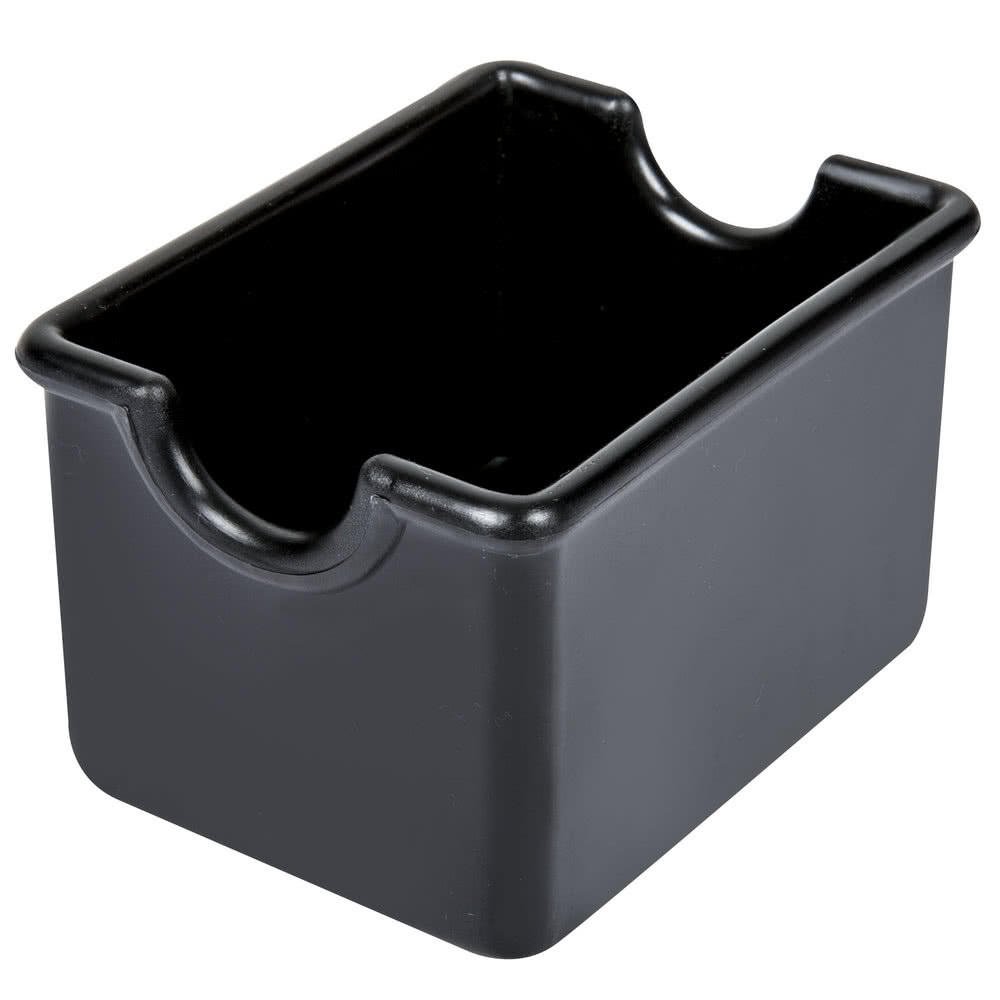 BLACK PLASTIC SUGAR PACKET HOLDER CADDY