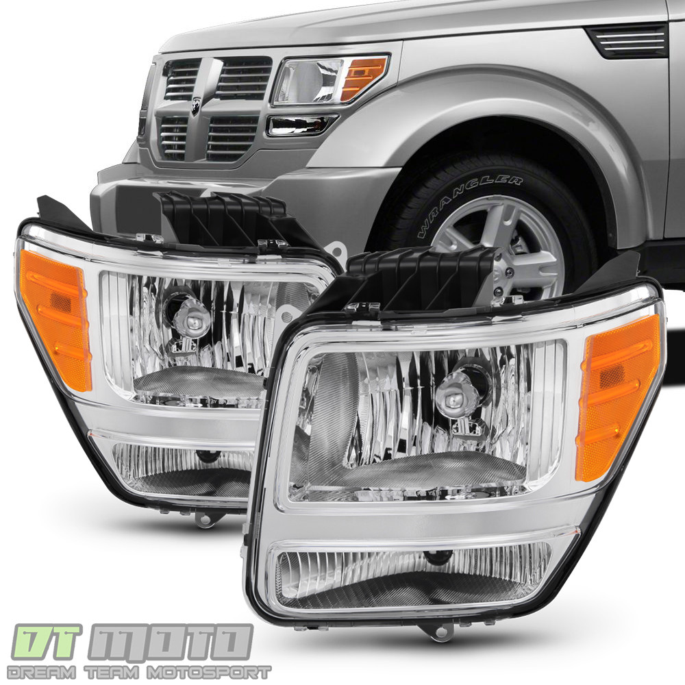 2007 2008 2009 2010 2011 Dodge Nitro Headlights Headlamps Replacement Left+Right