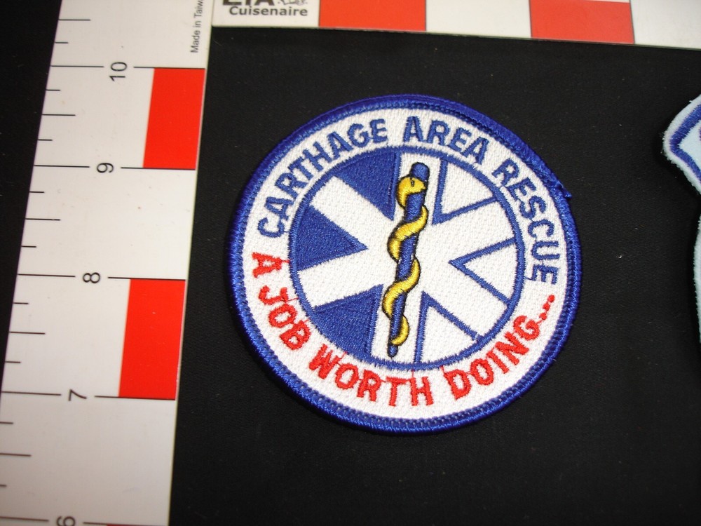 firefighting rescue fire department vintage patch set