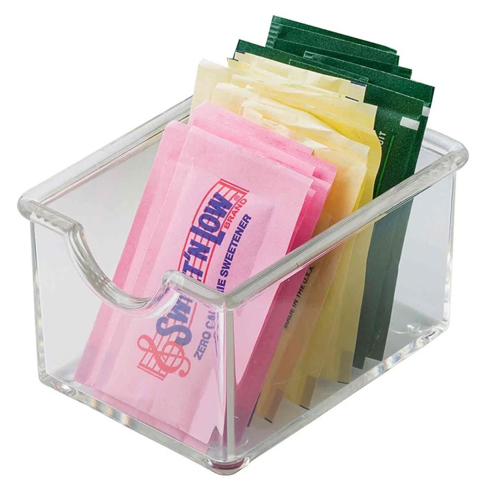 TableCraft Clear Rectangular Sugar /Sauce Packet Holder
