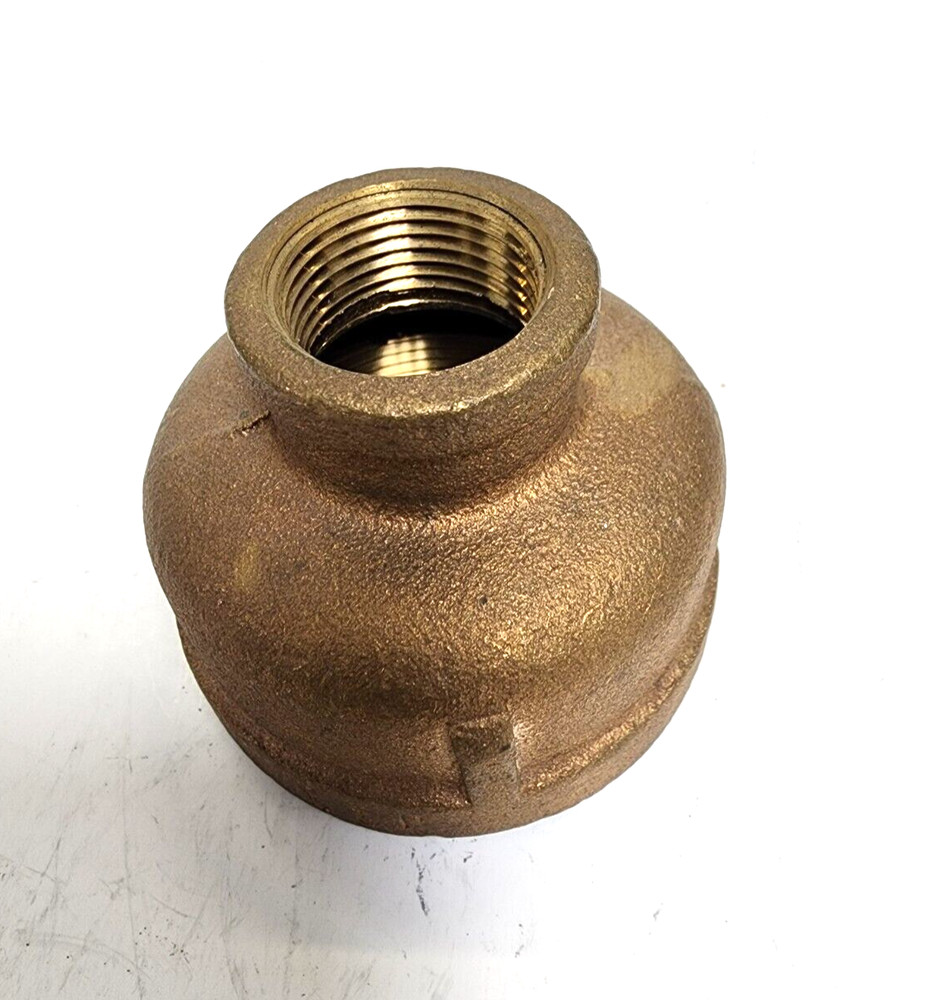 2" X 3/4" NPT REDUCING COUPLING LEAD FREE PIPE FITTING