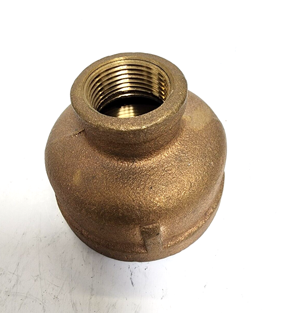 2" X 3/4" NPT REDUCING COUPLING LEAD FREE PIPE FITTING