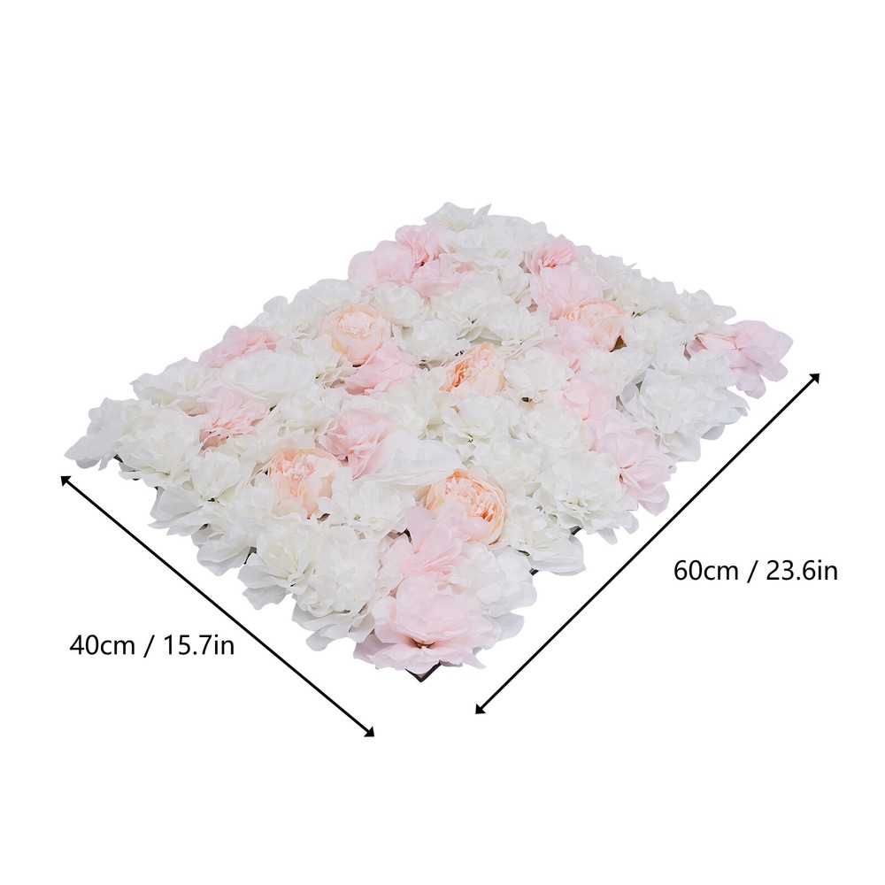 20Pcs Artificial Silk Flower Hydrangea Wall Panel Banquet Wedding Party Decor US