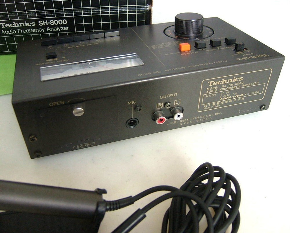 Technics SH-8000 Graphic Equalizer Checker Audio Analyzer W/ Box Tested Working