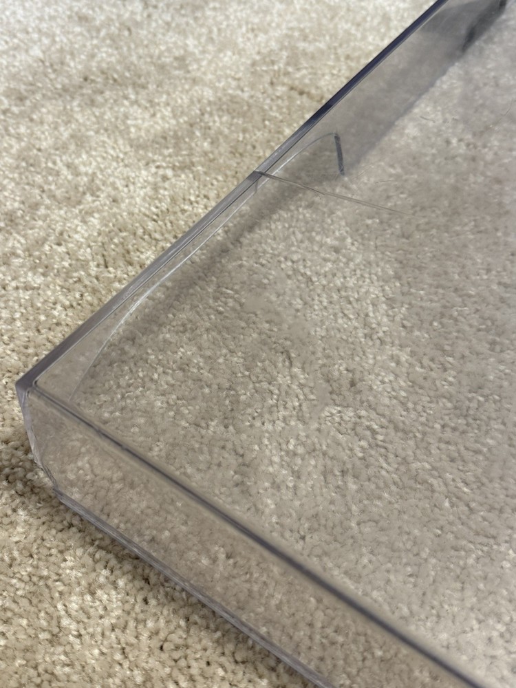 Genuine Technics SL-1200MK2 Quartz Dust Cover Lid BROKEN One Functional Hinge