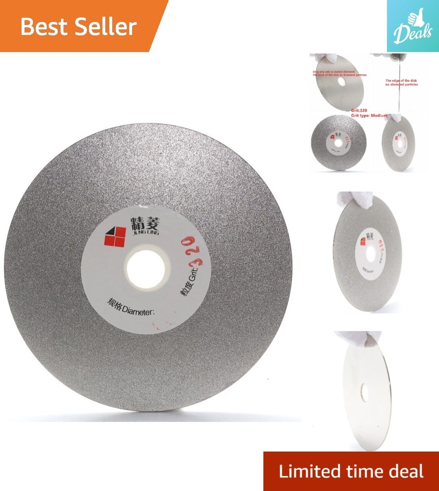 4 Inch Diamond Coated Flat Lap Disk - Essential for Precision Lapidary Use