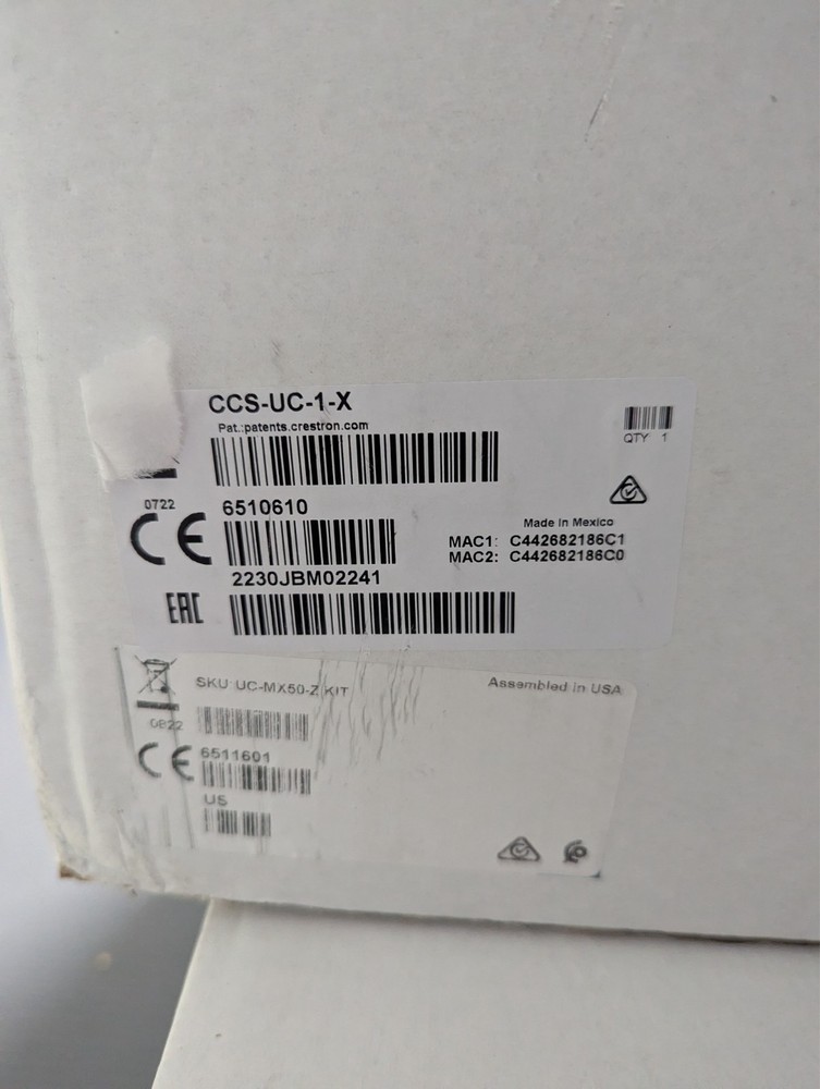 Crestron UC-MX50-Z-KIT Flex Advanced Tabletop Video Conference System