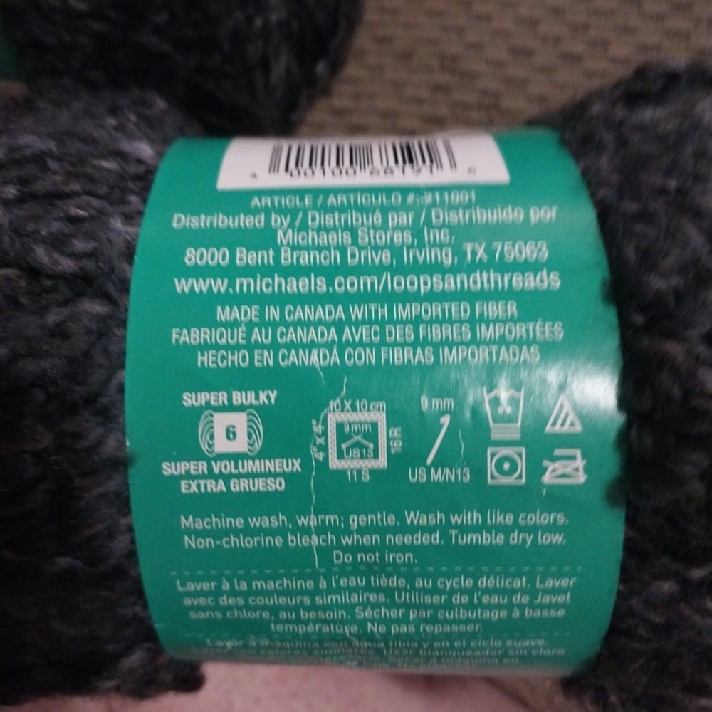 New Loops & Threads Yarn "Rich Grainte"