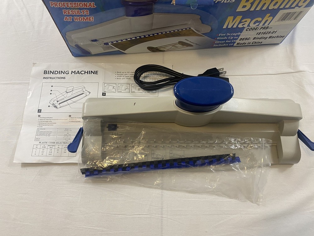 Platform-Plus Binding Machine binds up to 100 sheets NEW